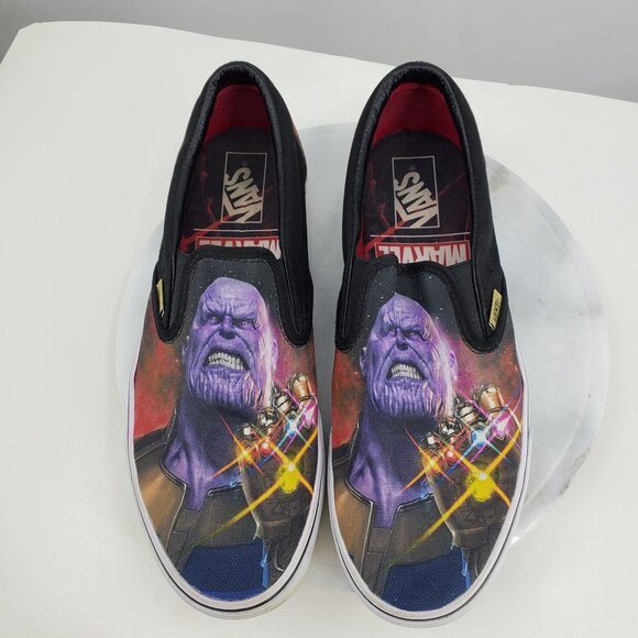Vans X Avengers Marvel Thanos Infinity War Gauntlet Slip On Men's Shoes 10.5 - Picture 1 of 13